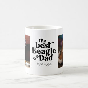 Meilleur Papa Beagle 2 Modèle de Photo Mug Café
