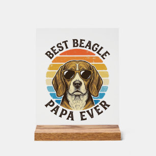 Meilleur Papa Beagle Vintage Design de T-shirt pou