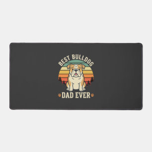Meilleur Papa Bouledogue Retro Vecteur