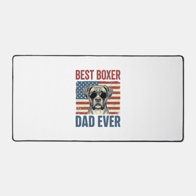 Meilleur Papa Boxer Vintage Chien (Recto)