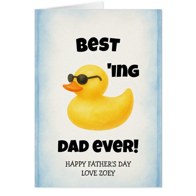 Meilleur Papa Canard Ever | Carte de la Fête des P (Devant)
