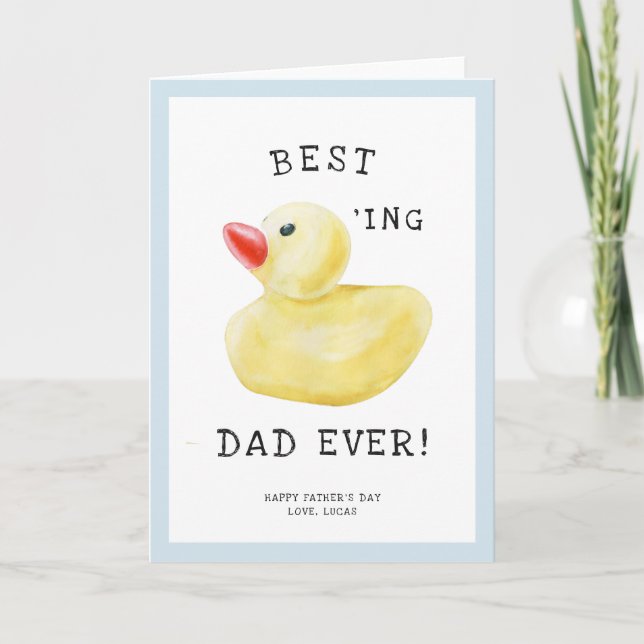 Meilleur papa canard jamais | Carte fête des pères (Devant)