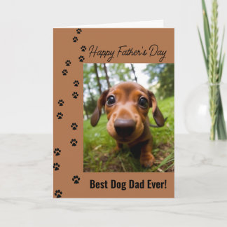 Meilleur Papa Chien de Tous les Temps Carte Fête d