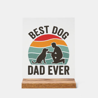 Meilleur Papa Chien Ever Vintage Sunset Conception