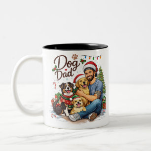 Meilleur Papa Chien Noël Mug – Cadeau de Fêtes
