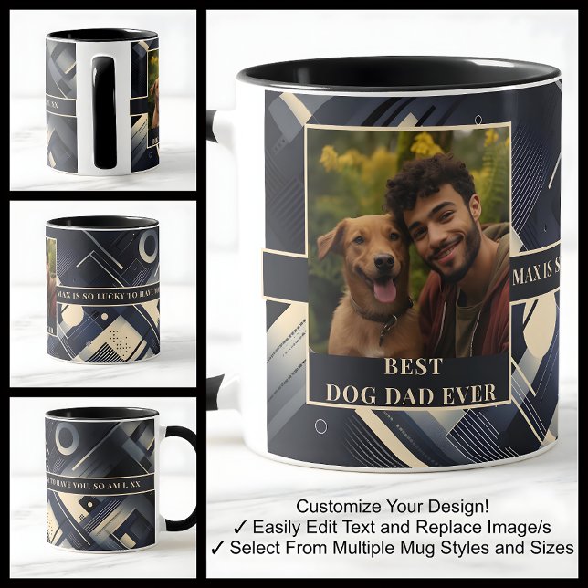 Meilleur Papa Chien Pour Lui Mug Photo 011 (Créateur téléchargé)