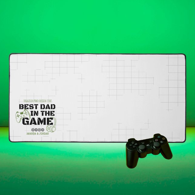 Meilleur papa dans le jeu Computer Desk Mat (Gaming Dad Desk Mat Mouse Pad)