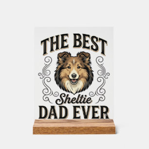 Meilleur papa de Sheltie vintage pour amateur de c