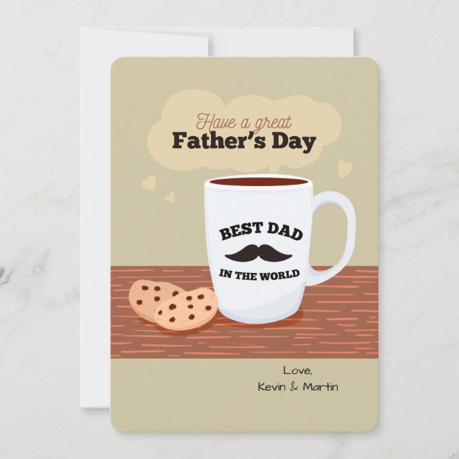 Meilleur papa du Carte photo mondial (Devant)