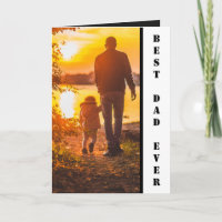 Meilleur Papa du Monde Carte Cadeau Personnalisée 