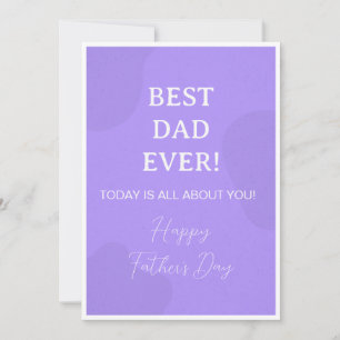 Meilleur Papa du Monde - Simple carte de Fête des 