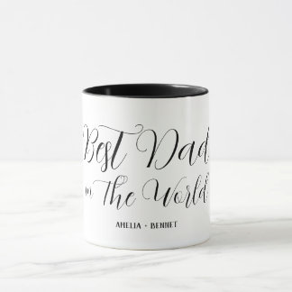 Meilleur Papa du Monde Tasse de Café pour la Fête 