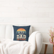 Meilleur Papa Ever Coussin de Lancer de Montagne R