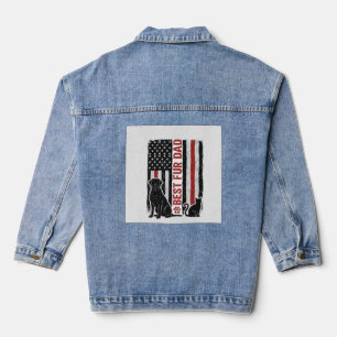 Meilleur Papa Fourrure Drapeau Vintage T-Shirt Chi