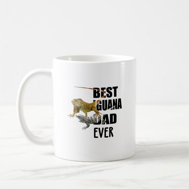 Meilleur Papa Iguana jamais - Mug drôle avec Amant (Gauche)