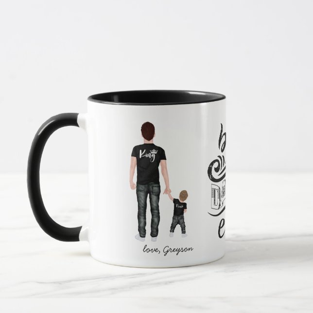 Meilleur papa jamais | Ajouter Votre Photo Mug (Gauche)