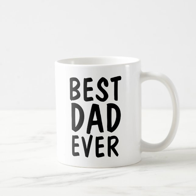 MEILLEUR PAPA JAMAIS CAFÉ MUGS (Droite)