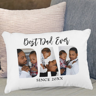 Meilleur papa jamais Coussin photo Accent