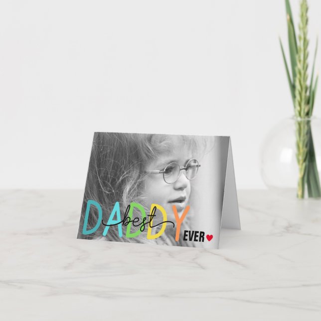 Meilleur Papa Jamais Fête des pères Carte de voeux (Devant)