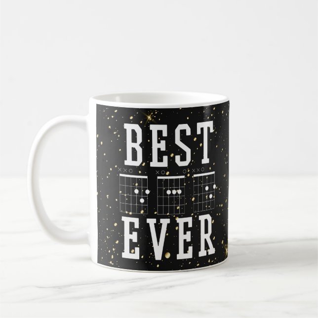 Meilleur Papa Jamais Guitare Chords Mug |Cadeau de (Gauche)