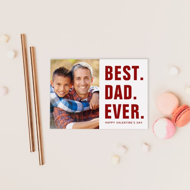Meilleur. Papa. Jamais. Magnet Carte photo de la S (Créateur téléchargé)