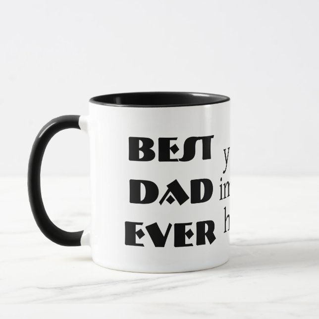 Meilleur papa jamais Mug (Gauche)