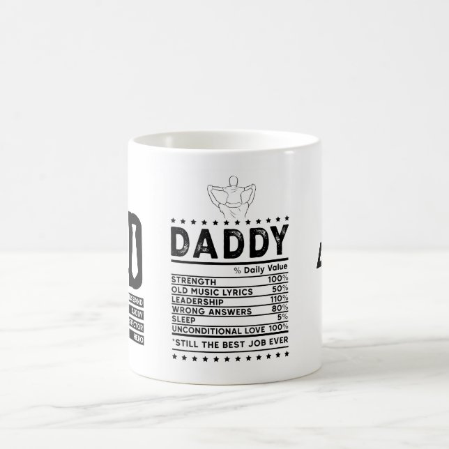 Meilleur papa Jamais Mug - Cadeau parfait pour pap (Centre)