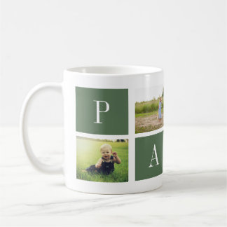 Meilleur Papa Jamais ! Mug Collage personnalisé de