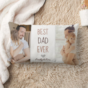 "Meilleur Papa Jamais" oreiller à lancer personnal