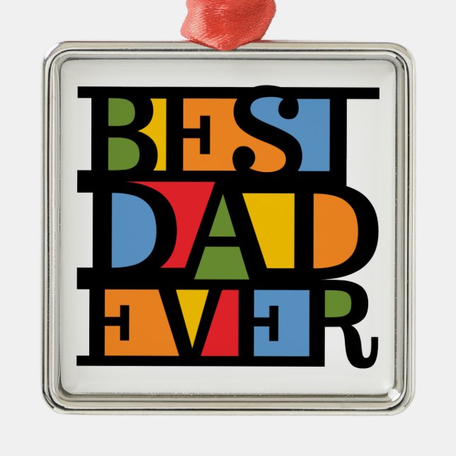 MEILLEUR PAPA JAMAIS ornement (Devant)