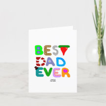 Meilleur Papa Jamais Petite Carte Verticale De Voe