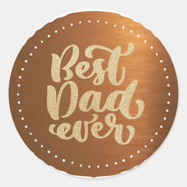Meilleur papa jamais : - Sticker (Devant)