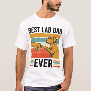 Meilleur Papa Lab Ever Conception de T-Shirt Vinta