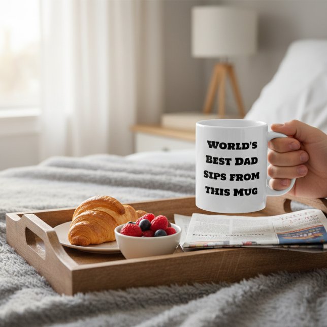 Meilleur papa Mug commémoratif du monde (Créateur téléchargé)