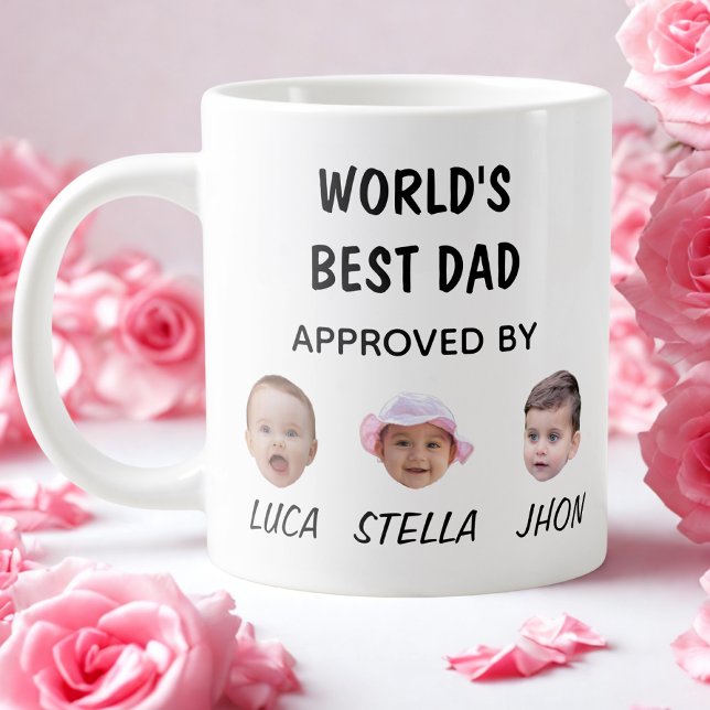 Meilleur papa Mug du monde | Mug personnalisé visa (Créateur téléchargé)