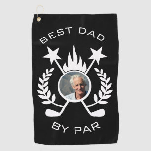 Meilleur papa par Par Photo Serviette de golf cade