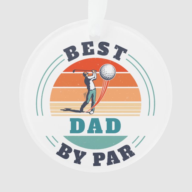 Meilleur papa par Par Retro Custom Golf Lover (devant)