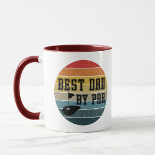 Meilleur Papa Par Par Retro Sunset Mug