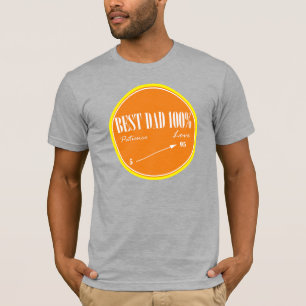Meilleur papa Patience Aimer Flèche T-shirt Top Te