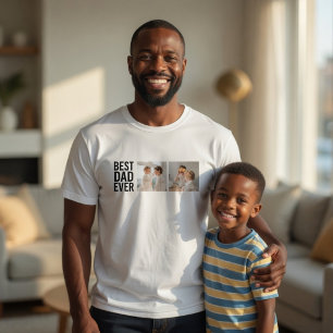 Meilleur Papa Personnalisé T-Shirt Photo   Sur mes