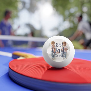Meilleur Papa Photo de Balle de Ping Pong avec L