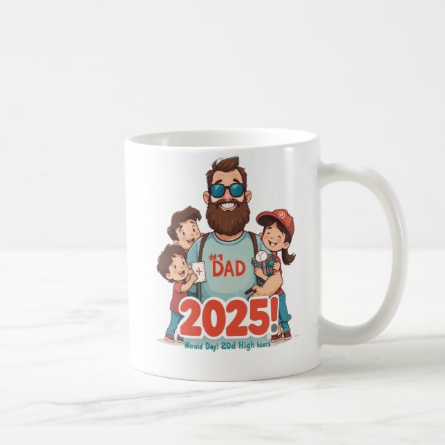 Meilleur papa toujours Mug - Cadeau de fête des pè (Droite)
