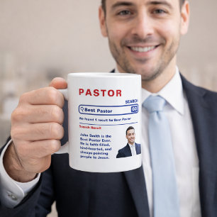 Meilleur Pasteur Jamais Photo Tasse à Café – Merci