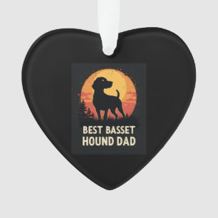 Meilleur Père Chien - T-shirt Vintage Hound Basset