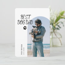 Meilleur père de chien jamais | Carte photo de Fêt