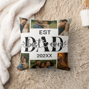 Meilleur Père du Monde Coussin de Lancer – Photo P