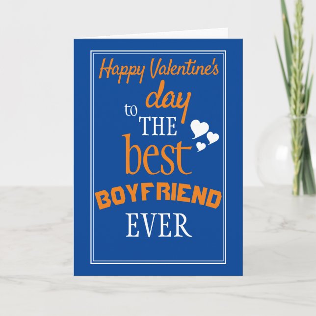 Meilleur petit ami Carte de Saint Valentin (Devant)