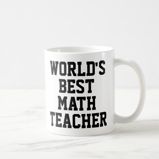 Meilleur professeur de mathématiques au monde Mug (Droite)