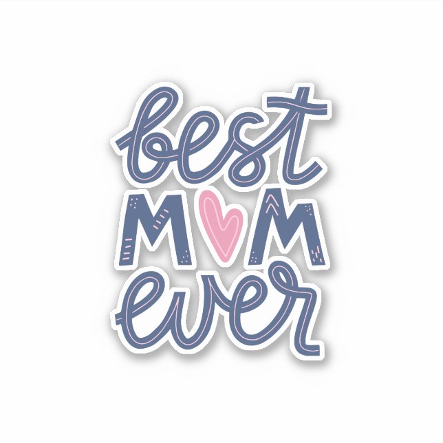 Meilleur Sticker de célébration de maman jamais (Devant)