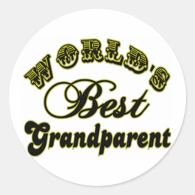 Meilleur Sticker grand-parent au monde (Devant)